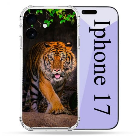 Coque Renforcée Pour Iphone 17 Animal Tigre Jungle