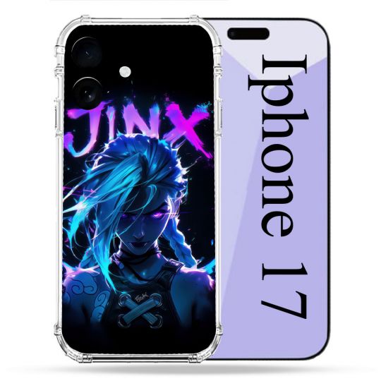 Coque Renforcée Pour Iphone 17 Arcane Jinx Night