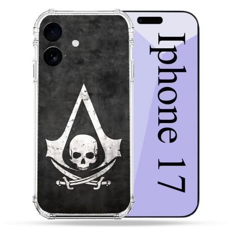 Coque Renforcée Pour Iphone 17 Assassin Creed Tete Mort