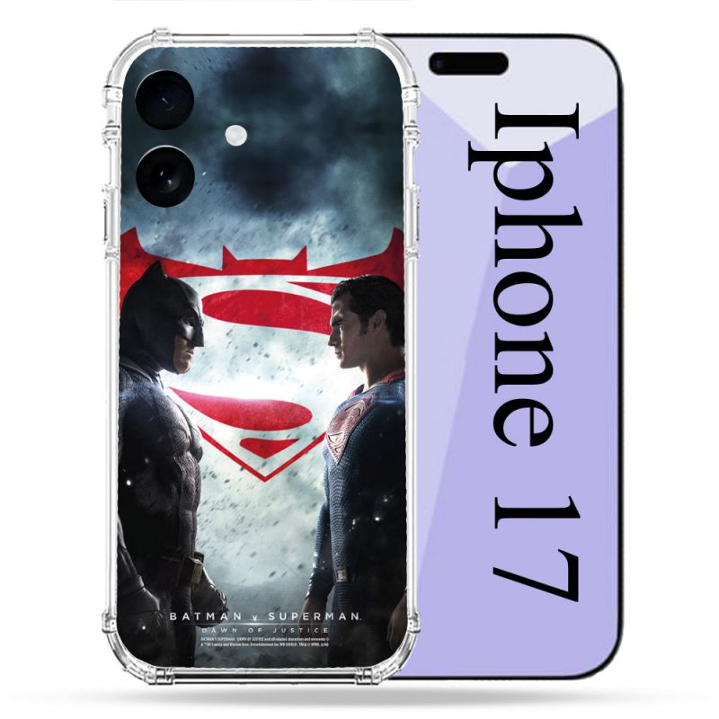 Coque Renforcée Pour Iphone 17 Batman VS Superman