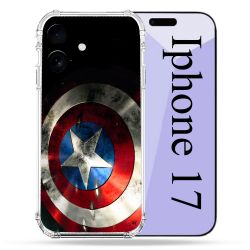 Coque Renforcée Pour Iphone 17 Captain America Bouclier