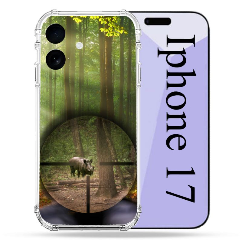 Coque Renforcée Pour Iphone 17 Chasse Sanglier Viseur
