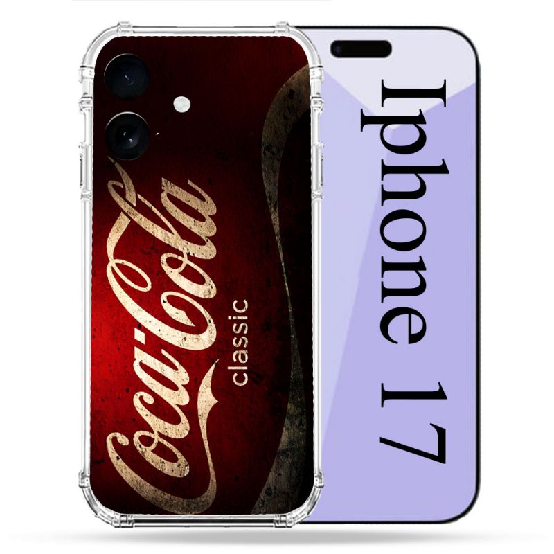 Coque Renforcée Pour Iphone 17 Coca Cola Classique