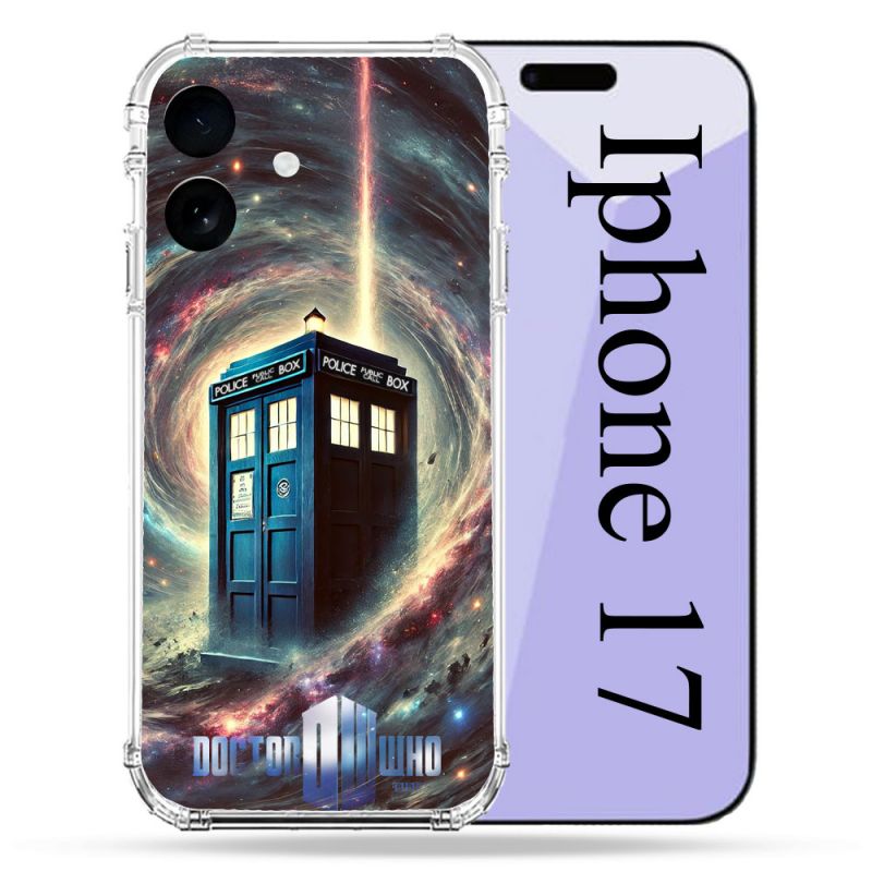 Coque Renforcée Pour Iphone 17 Dr Who Tardis Univers