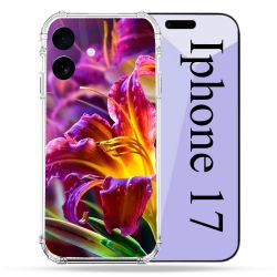 Coque Renforcée Pour Iphone 17 Fleur Lys Color