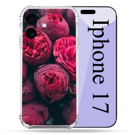 Coque Renforcée Pour Iphone 17 Fleur Pivoine