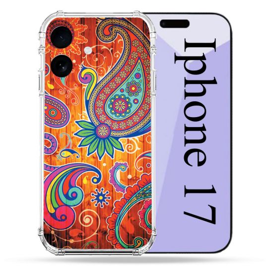 Coque Renforcée Pour Iphone 17 Fleur Psychedelic