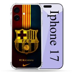 Coque Renforcée Pour Iphone 17 Foot FC Barcelone Vintage