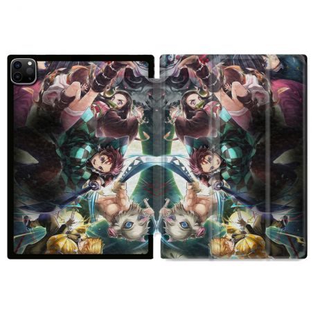 Coque Renforcée Pour Ipad Pro 11 M4 2024 Manga Demon Slayer Groupe