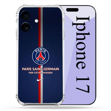 Coque Renforcée Pour Iphone 17 Foot PSG Fier