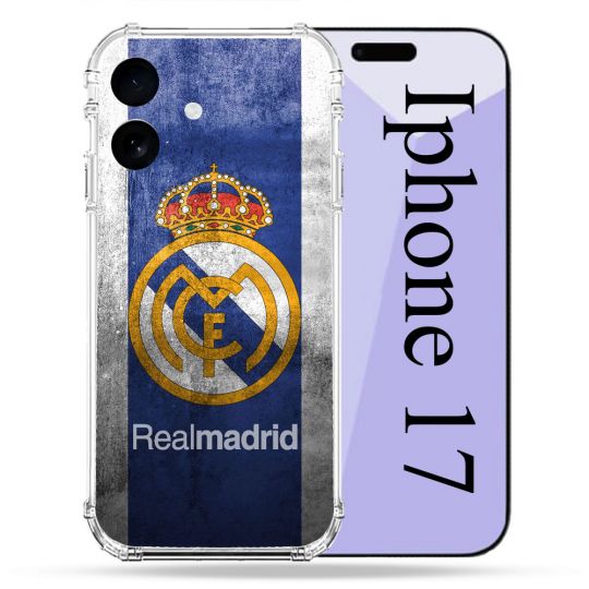 Coque Renforcée Pour Iphone 17 Foot Real Madrid