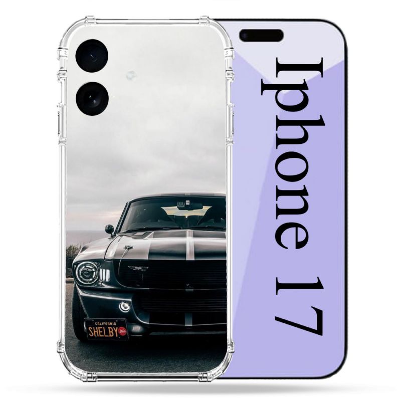 Coque Renforcée Pour Iphone 17 Ford Mustang GT500 Vintage