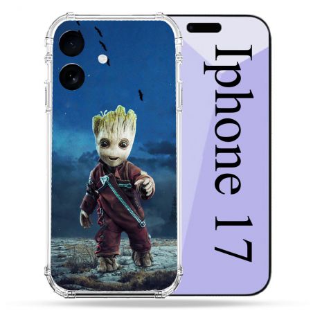 Coque Renforcée Pour Iphone 17 Groot Bleu