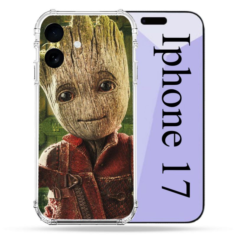 Coque Renforcée Pour Iphone 17 Groot Vert