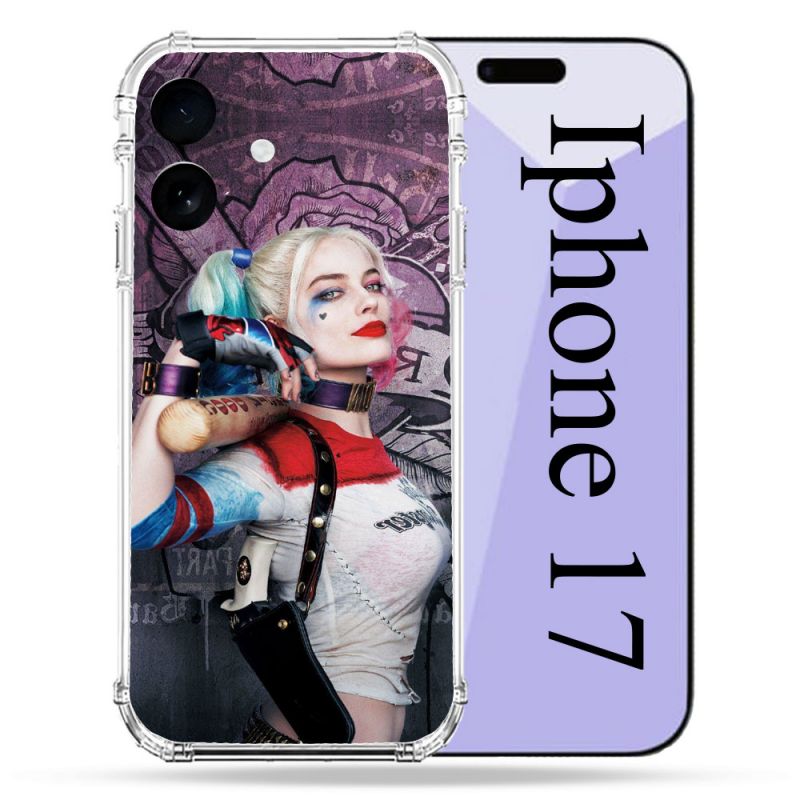 Coque Renforcée Pour Iphone 17 Harley Quinn Batte