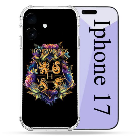 Coque Renforcée Pour Iphone 17 Harry Potter Hogwarts