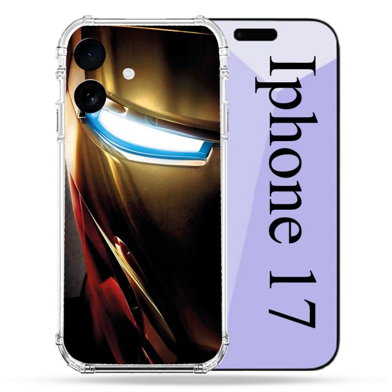 Coque Renforcée Pour Iphone 17 Iron Man Casque