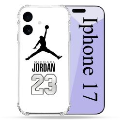 Coque Renforcée Pour Iphone 17 Jordan 23 Blanc