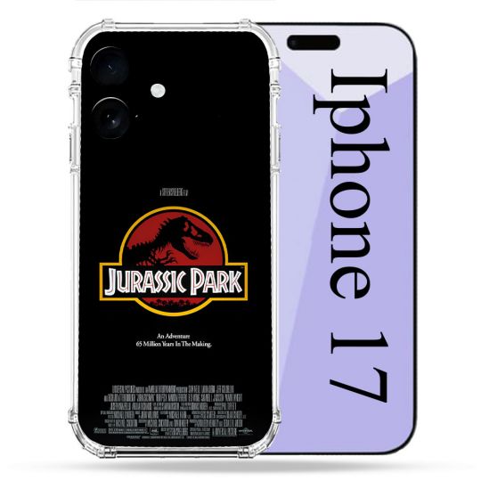Coque Renforcée Pour Iphone 17 Jurassic Park Affiche