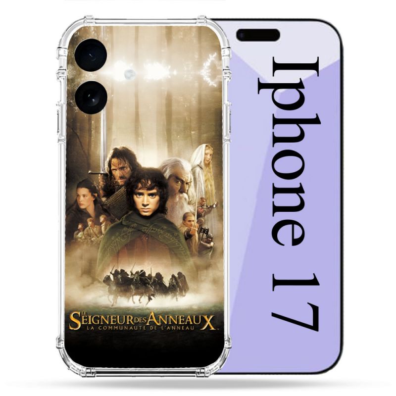 Coque Renforcée Pour Iphone 17 Le seigneur Des Anneaux Affiche