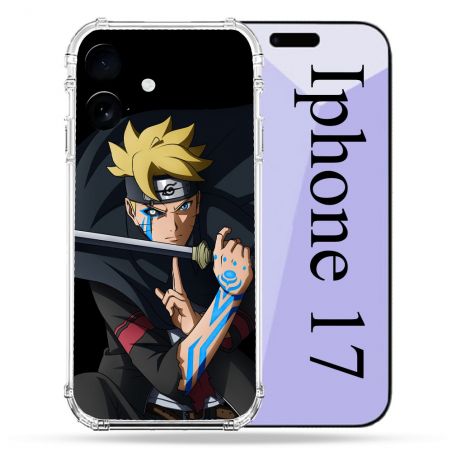 Coque Renforcée Pour Iphone 17 Manga Boruto Tatouage