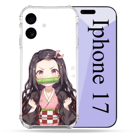 Coque Renforcée Pour Iphone 17 Manga Demon Slayer Nezuko