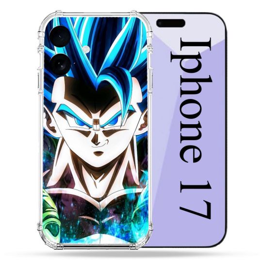 Coque Renforcée Pour Iphone 17 Manga Dragon Ball Gogeta Visage