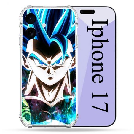 Coque Renforcée Pour Iphone 17 Manga Dragon Ball Gogeta Visage