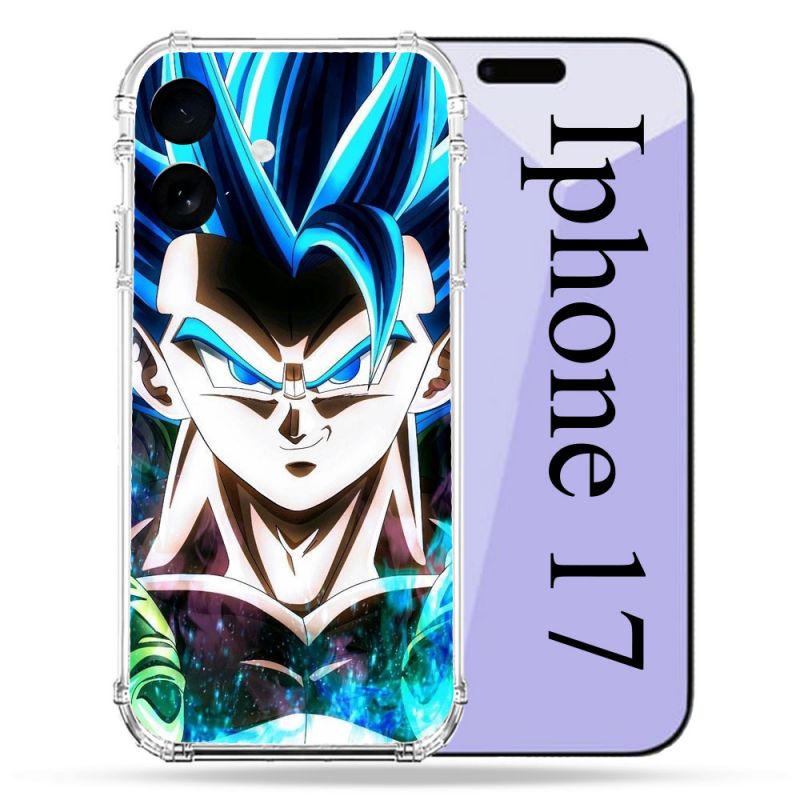 Coque Renforcée Pour Iphone 17 Manga Dragon Ball Gogeta Visage