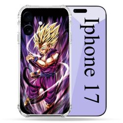Coque Renforcée Pour Iphone 17 Manga Dragon Ball Sangohan Violet