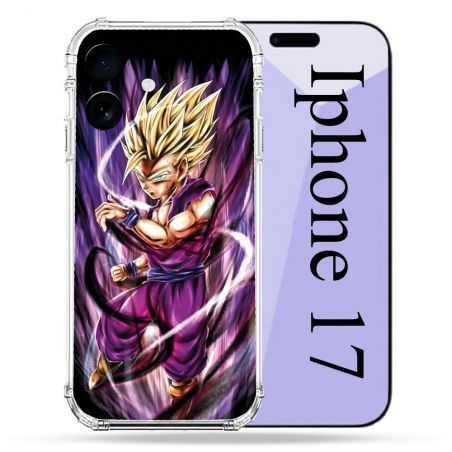Coque Renforcée Pour Iphone 17 Manga Dragon Ball Sangohan Violet