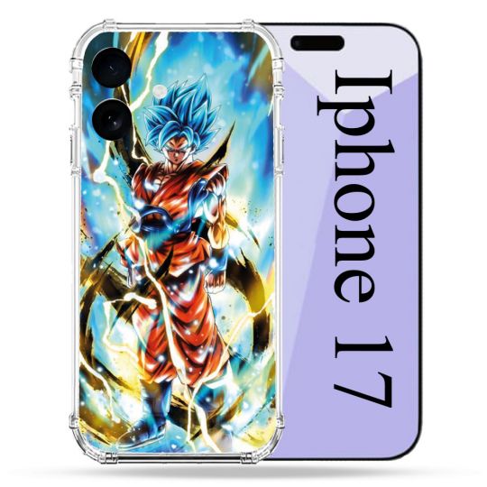 Coque Renforcée Pour Iphone 17 Manga Dragon Ball Sangoku Blanc