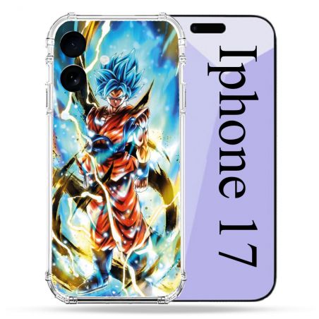 Coque Renforcée Pour Iphone 17 Manga Dragon Ball Sangoku Blanc