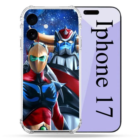 Coque Renforcée Pour Iphone 17 Manga Goldorak