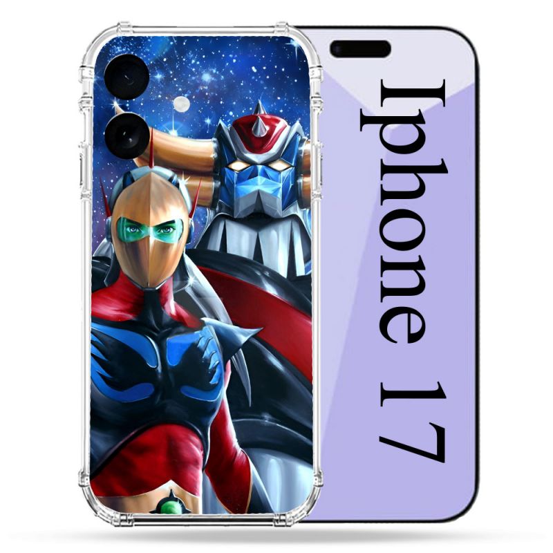 Coque Renforcée Pour Iphone 17 Manga Goldorak