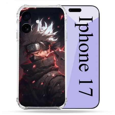 Coque Renforcée Pour Iphone 17 Manga Naruto Kakashi Dark
