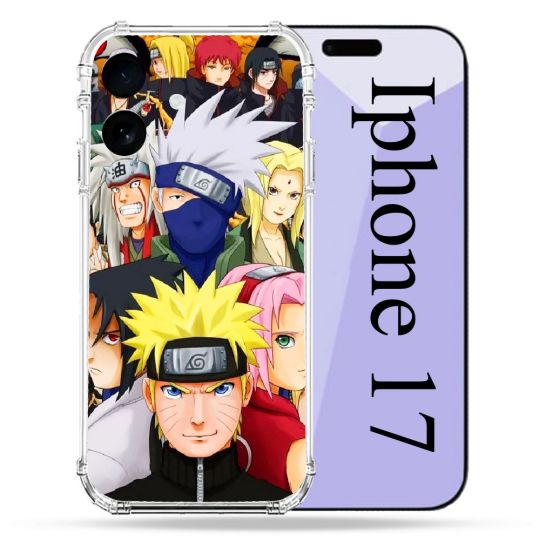 Coque Renforcée Pour Iphone 17 Manga Naruto Team