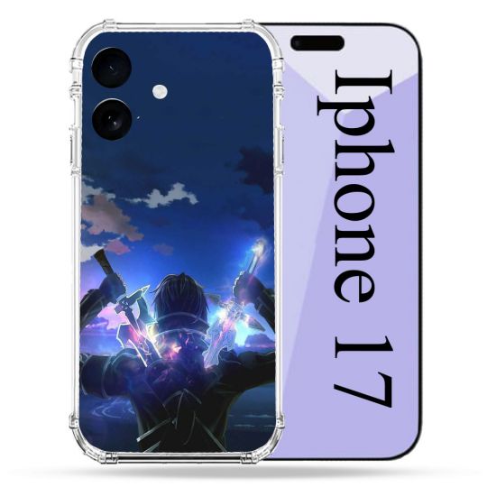 Coque Renforcée Pour Iphone 17 Manga SAO sword Art Online Epee