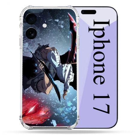 Coque Renforcée Pour Iphone 17 Manga Solo Leveling Sung Epee