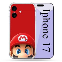 Coque Renforcée Pour Iphone 17 Mario Rouge