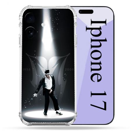 Coque Renforcée Pour Iphone 17 Michael Jackson Noir
