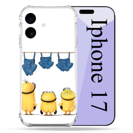 Coque Renforcée Pour Iphone 17 Minions Nus