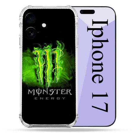 Coque Renforcée Pour Iphone 17 Monster Energy Vert