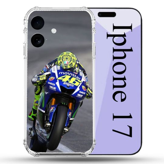 Coque Renforcée Pour Iphone 17 Moto Course GP Wheeling 46