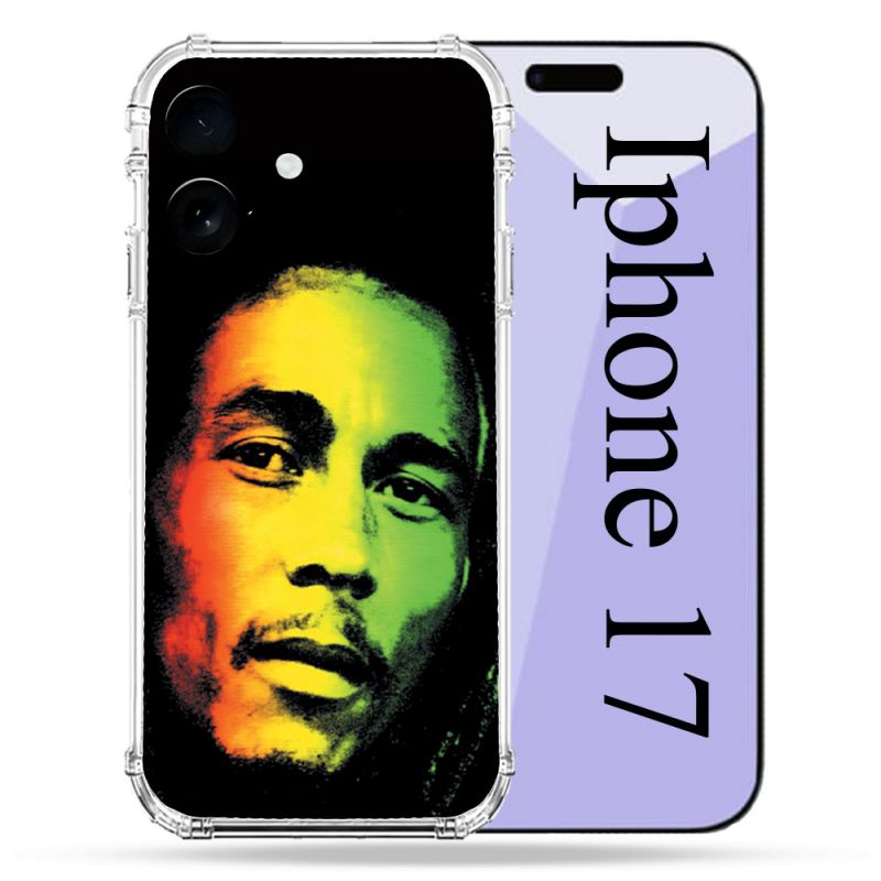 Coque Renforcée Pour Iphone 17 Musique Bob Marley 2