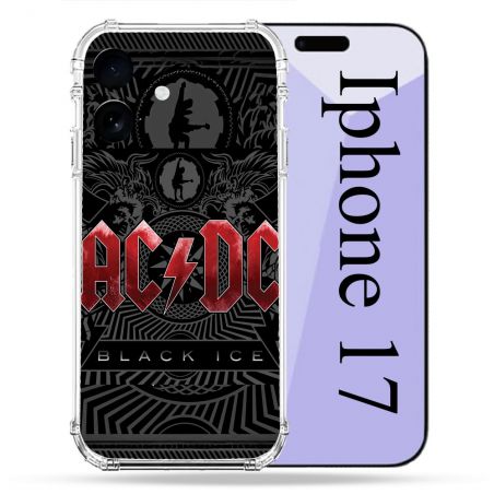 Coque Renforcée Pour Iphone 17 Musique Rock ACDC Rouge