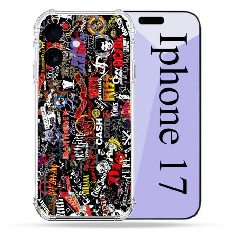Coque Renforcée Pour Iphone 17 Musique Rock Groupe