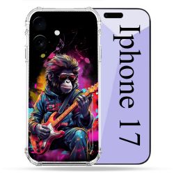 Coque Renforcée Pour Iphone 17 Musique Rock Singe