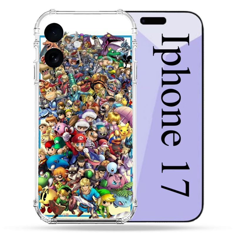 Coque Renforcée Pour Iphone 17 Nintendo