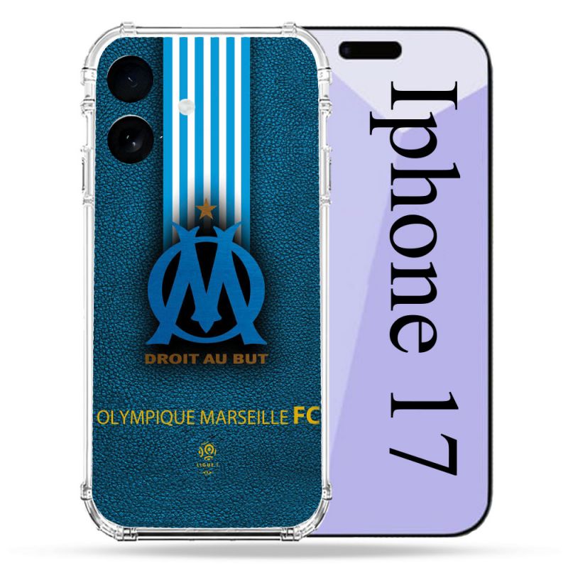 Coque Renforcée Pour Iphone 17 Olympique Marseille OM Bande